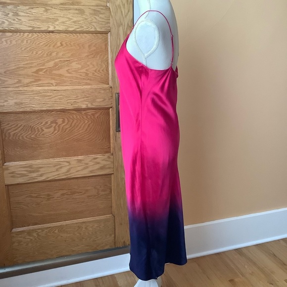 CAMI NYC Silk The Raven Dip Dye Slip Dress Size M - Picture 3 of 16